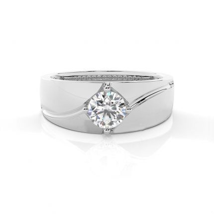 Prong Setting Diamond Men's Engagement Ring