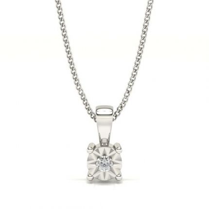 Prong Setting Solitaire Pendant